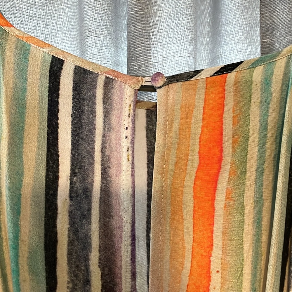 Blank London X Anthropologie Gallery Watercolor Stripe Wide Leg Jumpsuit - Picture 7 of 8